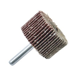 Aluminum Oxide Shank Mounted Flap Wheels, 1-1/2″ x 1″ x 1/4″, 60 Grit – 5 Pack