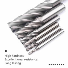 6pc HSS CNC 4 Flute Spiral Bit End Mill Cutter 1/8 3/16 1/4 5/16 5/8 1/2″ in US