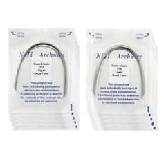 100PCS Dental Orthodontic Arch Wire Niti Super Elastic Round Rectangular Ovoid