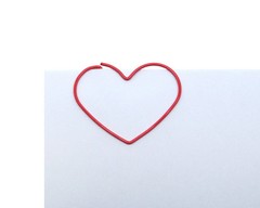 100 Count Red Heart Shaped Paper Clips Love Heart Valentine Gifts Cute