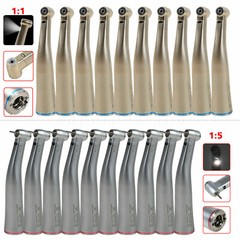 Dental 1:1/1:5 LED Contra Angle Handpiece Inner Spray fit NSK E-type Motor OR