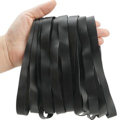 30PCS Large Rubber Bands Heavy Duty Size #107 Black Elastic Long Rubber Bands