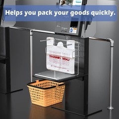 Bulk 100 Plastic Grocery Bags with Handles – Perfect for Small Business & Retail
