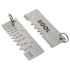 DGOL Stainless Steel Mini Portable Metal Sheet Thickness Gauge Material Wire…