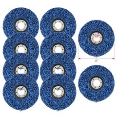 10 Pcs 4″ Poly Strip Disc Wheel Paint Rust Removal Clean For Angle Grinder US