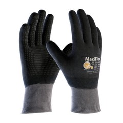 PIP 34-846 ATG MaxiFlex Micro Foam Nitrile Grip WORK GLOVES Dotted Palms 3 PAIR
