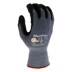 PIP G-Tek 34-874 Large Ultimate Nylon Nitrile Coated Work Gloves Black Seamless