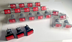 💡🌈 HUGE Lot 76x IDEC Push Button Switches AL6-M AL6-AP Multicolor + Manual NOS