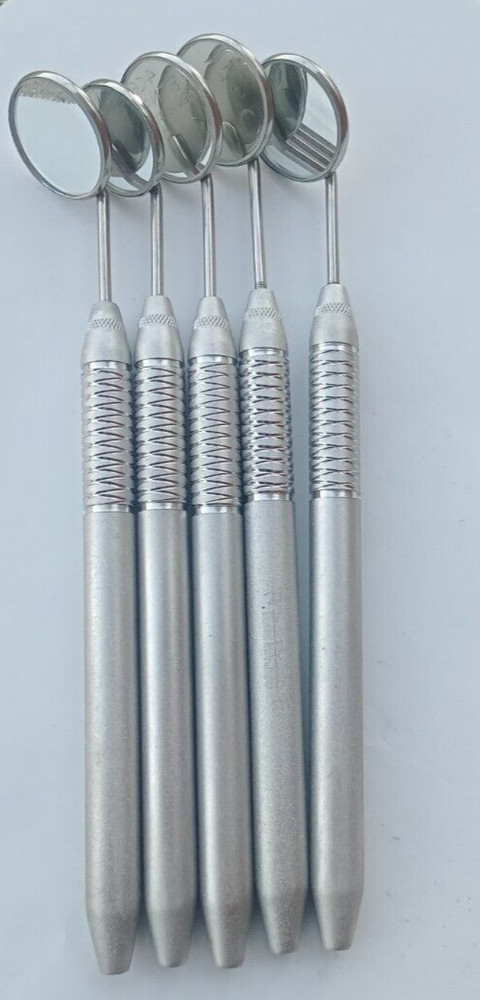 NEW German 10 PCS Dental Mouth Mirror #5 Unique Hollow Handle Dental Instruments