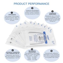 AZDENT Dental Orthodontic Super Elastic Arch Wires Round Niti/Stainless Steel