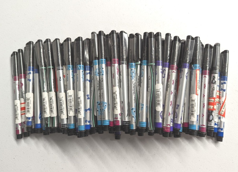 100ct Wholesale Bulk Sharpie PEN Lot: Random Ink Colors Fine Tip: # 197654