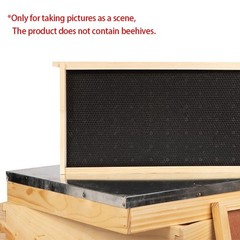 Deep Brood Box Bee Hive Frames & 100% Beeswax Foundation Sheets – 10 Pack