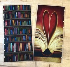 Bookshelf Love of Books Cover Set for use with Half Sheet Notebook Happy Planner