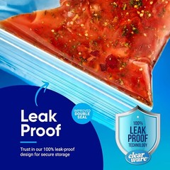 Durable 2 Gallon Resealable Bags – 120 Count with Double Zipper for Freshness