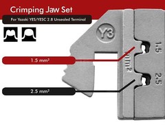 Crimping Tool Die – Y3 for Yazaki YES/YESC 2.8 Unsealed Terminal AWG 16/14