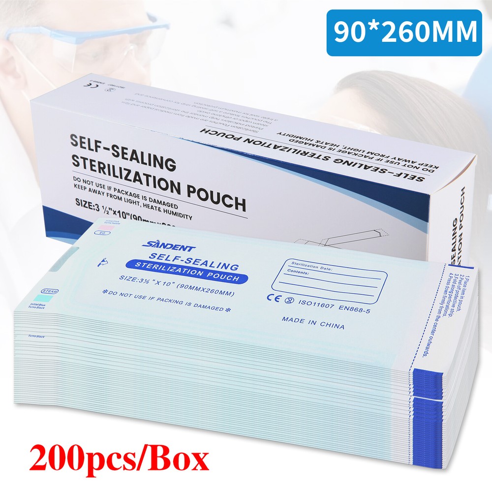 up to 7000 Sterilization Pouches 3.5 ” x 10 ” Dental Medical Self Seal Pouch Bag