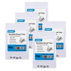 20 Kits Orthodontic 1st Molar Bondable Non-convertible Buccal Tube Roth.022