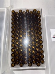 MUHWA 4ml Amber HPLC Vials Black Screw Cap With Hole 2X 100 PCs-Brand New-US