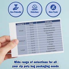 1.5 x 2 Inch Resealable Plastic Bags 1000 Pack — Clear Reclosable Mini Bags w…