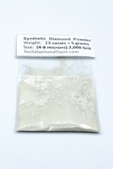 TechDiamondTools Diamond Powder 2,000 Grit 4-8 Microns, 25 cts = 5 Grams