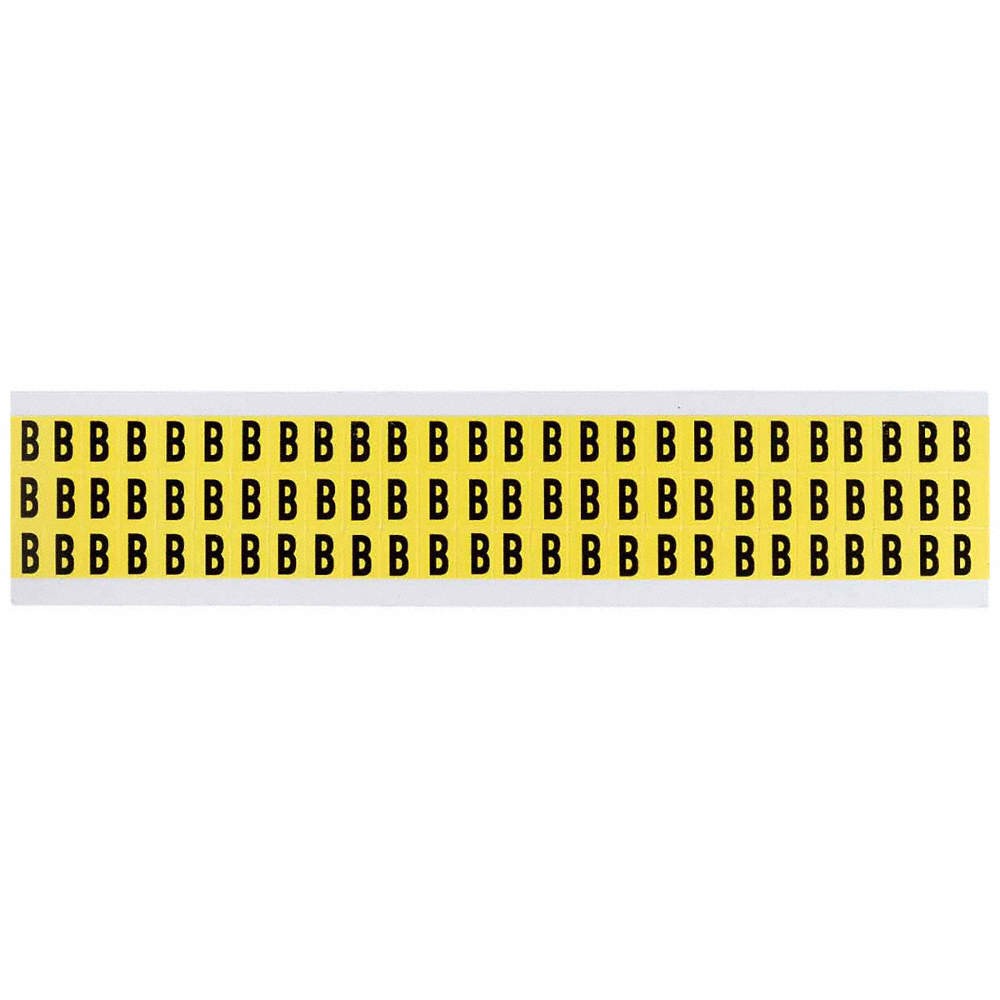 BRADY 3410-B Letter Label,B,1/2in.Hx11/32in.W,Vinyl 32MF43