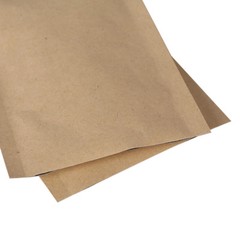 Multi-size Kraft Paper Silver Laminated Inner Open Top Bag Pouch – Wholesale