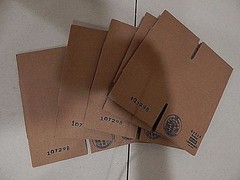 ULINE 4x4x4 Corrugated Cardboard Shipping Packing Boxes (25 pack )