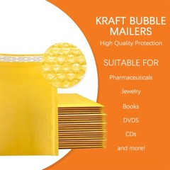 15×20 large kraft paper bubble mailing bag, strong self-sealing filled envelope