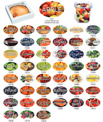 Food Flavor Labels 1.25″ x 2″ 500 labels per roll Stickers- Large Variety to Buy