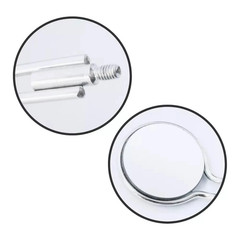 10x Mouth Mirrors Double Sided Front Surface No. 5 With 2x Scale Handles Dental