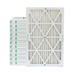 16x25x2 MERV 13 Pleated Air Filters by Glafloss. 12 Pack