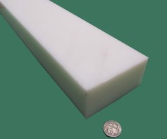 Hdpe White Bar 2.0″ Thick x 4.0″ Wide x 36″ Long