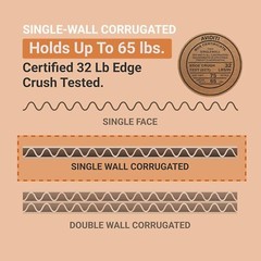 14 x 10 x 6 Shipping Boxes Moving Boxes Corrugated Kraft 25/Bundle 25/Pack