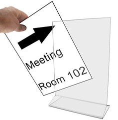 6 Pack 6″W x 8″H Sign Holder Top Load Double Sided Menu Countertop Frame