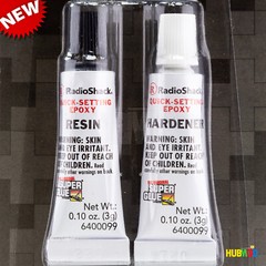 4X RadioShack 5-min Metal Glass Wood Epoxy All Purpose Bonding Super Glue .21oz
