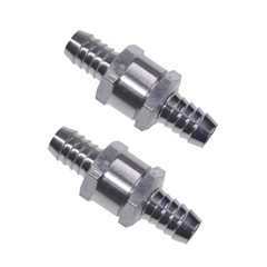 2pcs 12mm 1/2″ Fuel Non-Return One Way Check Valve Petrol Diesel Oil Aluminum