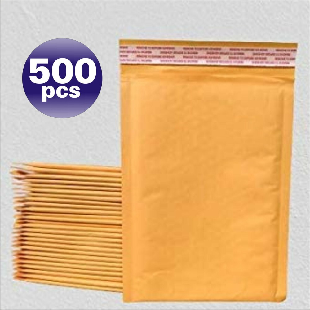 Yens® 500 #0000 Kraft Bubble Padded Envelopes Mailers 4 X 6 #0000minus