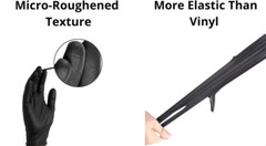 First Glove 3 mil Black Nitrile Gloves Powder & Latex Free Exam Grade Gloves
