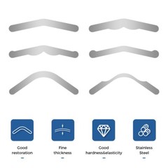 Stainless Steel Matrix Bands 20pcs Large Increased Curvature For Dental Restorat