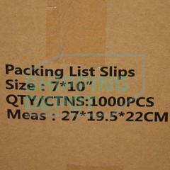 7×10 Clear Packing List Envelope Pouch Self Adhesive – Secure Seal