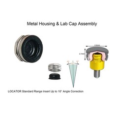 Dental Zest Locator Standard/Extended Range Male cap Processing Package-2Pack