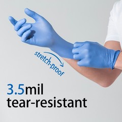 GP Craft Blue XS Nitrile Gloves 3.5 Mil Latex-Free Medical Grade 100 Count