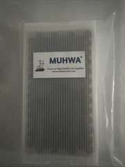 MUHWA 4ml Amber HPLC Vials Black Screw Cap With Hole 2X 100 PCs-Brand New-US