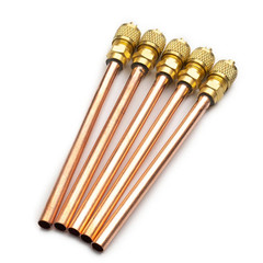 5PCS Air Conditioner Refrigeration Access Valves Copper Tube Filling Part Home D