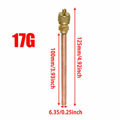 5PCS Air Conditioner Refrigeration Access Valves Copper Tube Filling Part Home D