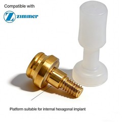 Zest Locator attachment system Zimmer TSV 4.5mm platform Internal hex connection