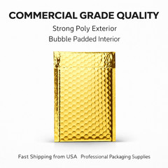 Gold Poly Bubble Mailers Self Seal Padded Shipping Envelopes Choose Size Qty