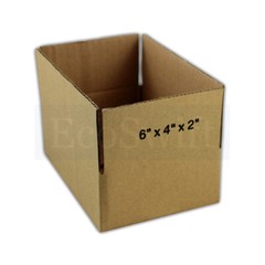 100 6x4x2 EcoSwift Cardboard Packing Moving Shipping Boxes Corrugated Box Carton