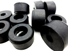 Screw On Rubber Bumper Pad Foot For #14, 1/4″Screw Bolt Hole, 1″ Pad 9/16″ Tall