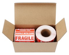 2 Rolls 500/Roll 2×3 FRAGILE Stickers Adhesive Handle with Care Shipping Labels